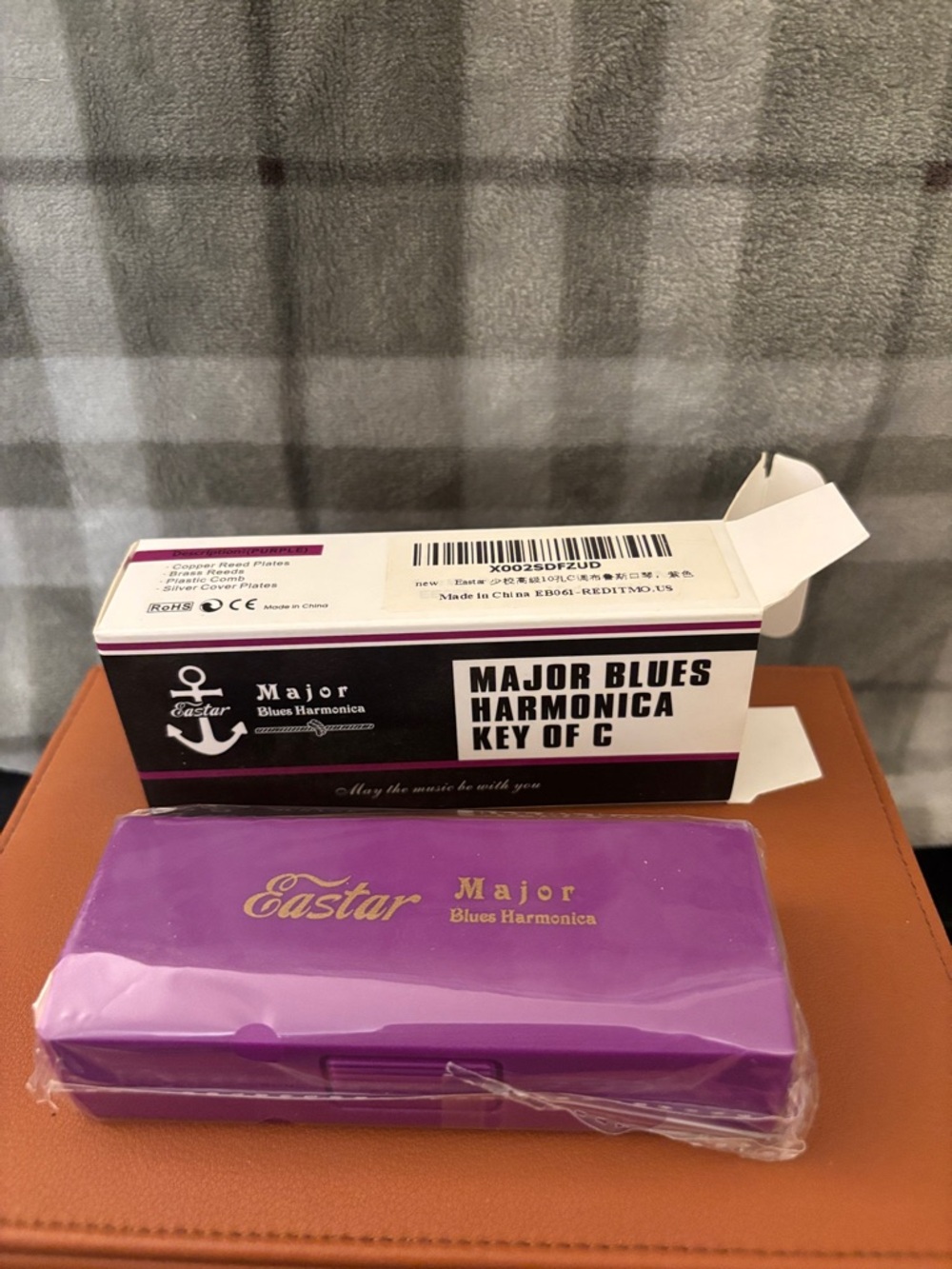 New Eastar Major Blues Harmonica in Purple - Key of C